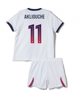 Paris Saint-Germain Maghnes Akliouche #11 Maglia Gara Trasferta Repliche 2026-27 Bambino Maniche Corte Paris Saint-Germain Maghnes Akliouche #11 Maglia Gara Trasferta Repliche 2026-27 Bambino Maniche Corte